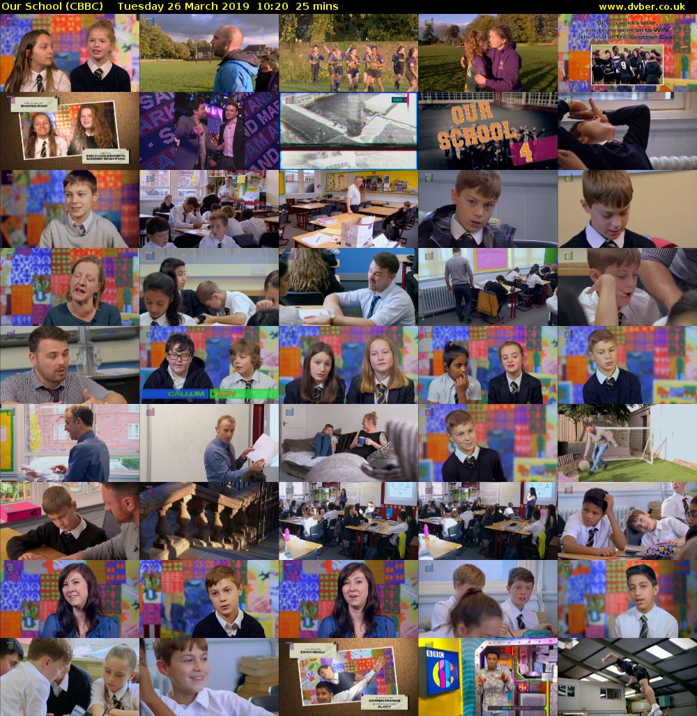 Our School (CBBC) Tuesday 26 March 2019 10:20 - 10:45