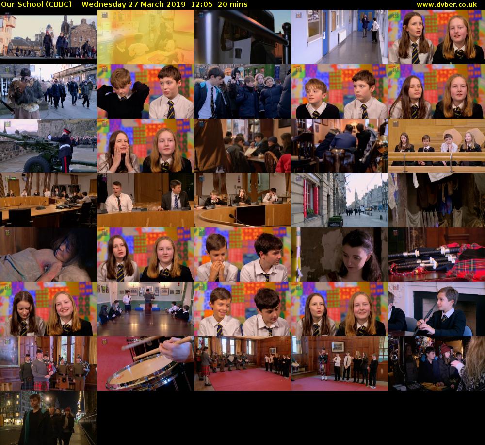 Our School (CBBC) Wednesday 27 March 2019 12:05 - 12:25