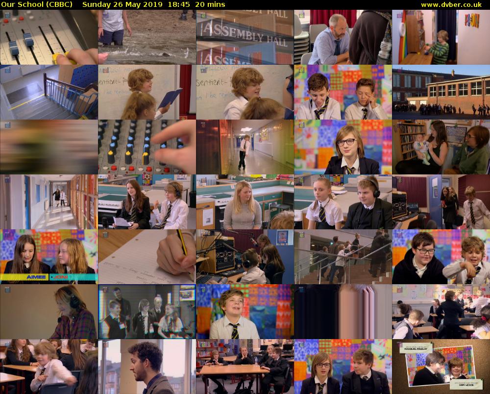 Our School (CBBC) Sunday 26 May 2019 18:45 - 19:05