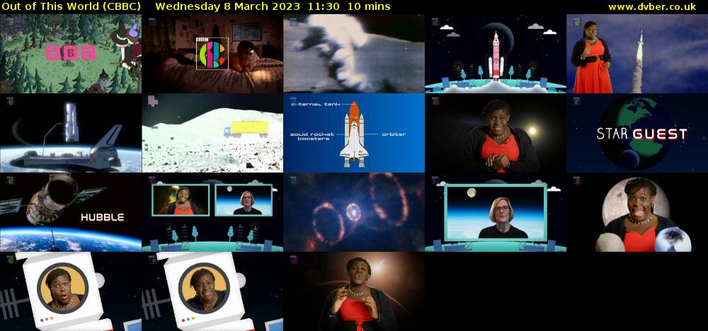 Out of This World (CBBC) Wednesday 8 March 2023 11:30 - 11:40