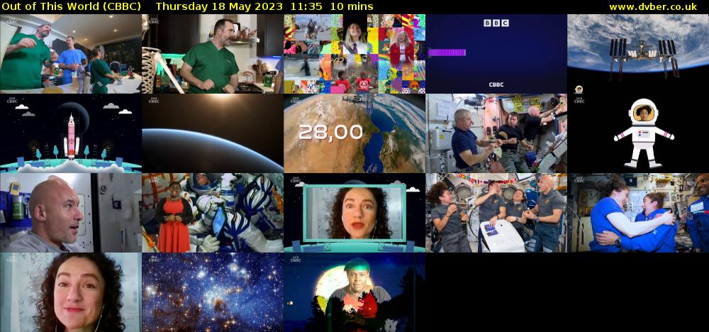 Out of This World (CBBC) Thursday 18 May 2023 11:35 - 11:45