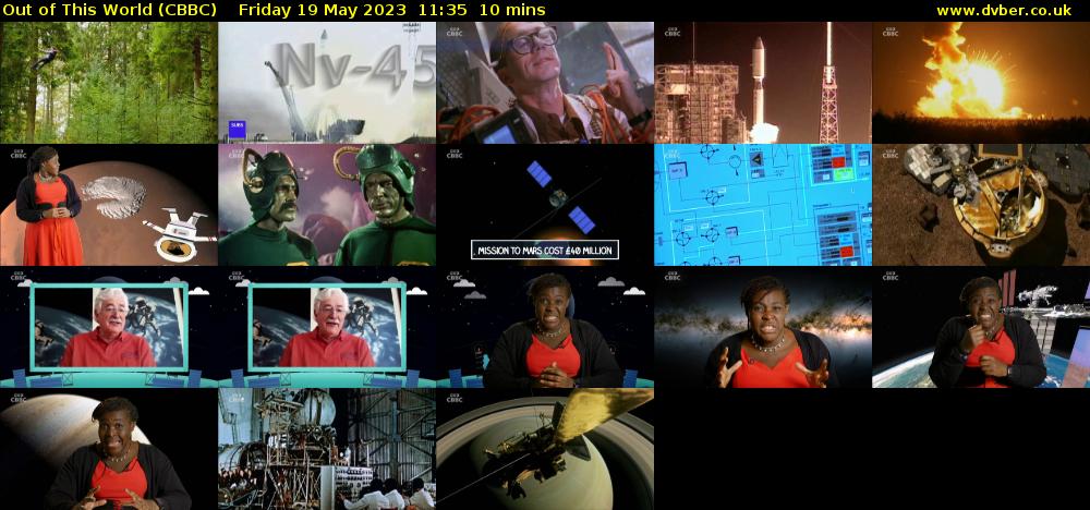 Out of This World (CBBC) Friday 19 May 2023 11:35 - 11:45