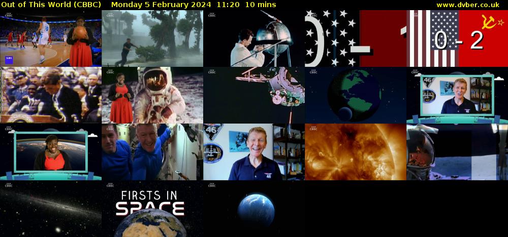 Out of This World (CBBC) Monday 5 February 2024 11:20 - 11:30