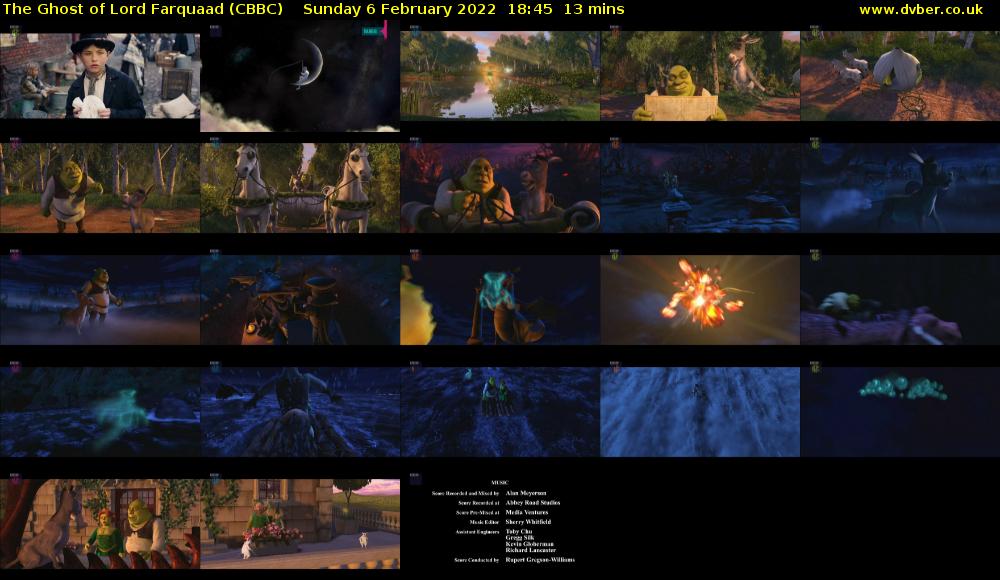The Ghost of Lord Farquaad (CBBC) Sunday 6 February 2022 18:45 - 18:58
