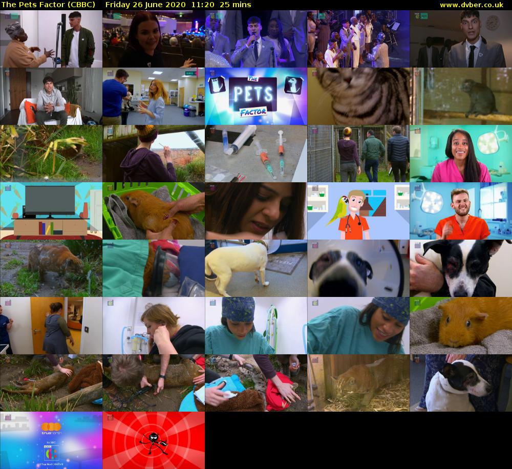 The Pets Factor (CBBC) Friday 26 June 2020 11:20 - 11:45