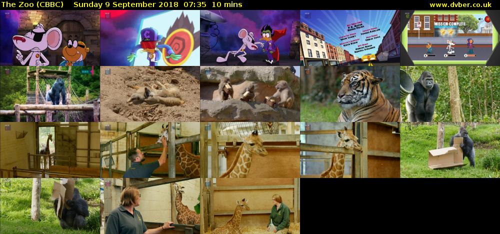 The Zoo (CBBC) Sunday 9 September 2018 07:35 - 07:45