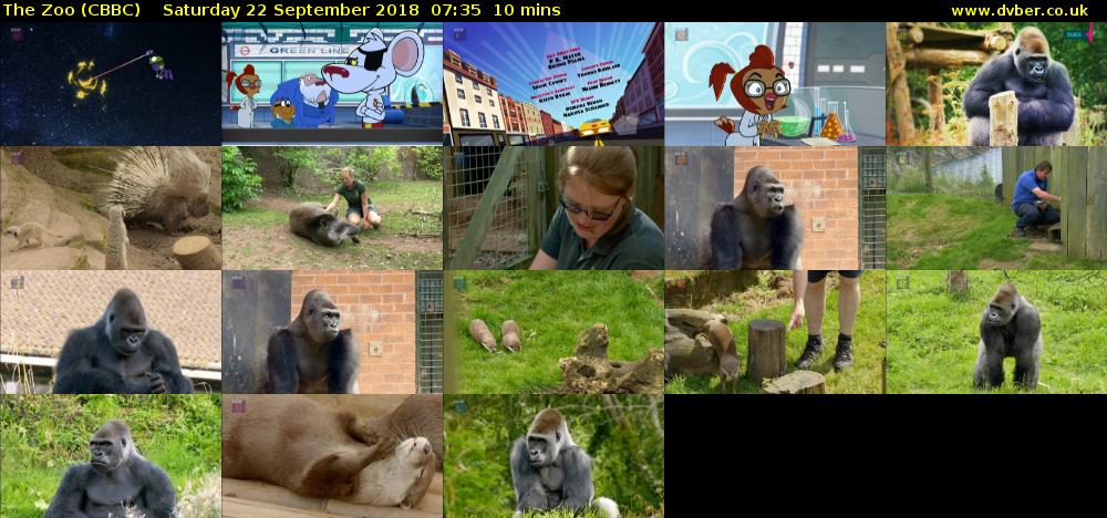 The Zoo (CBBC) Saturday 22 September 2018 07:35 - 07:45