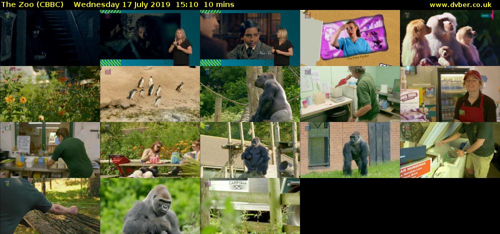 The Zoo (CBBC) Wednesday 17 July 2019 15:10 - 15:20
