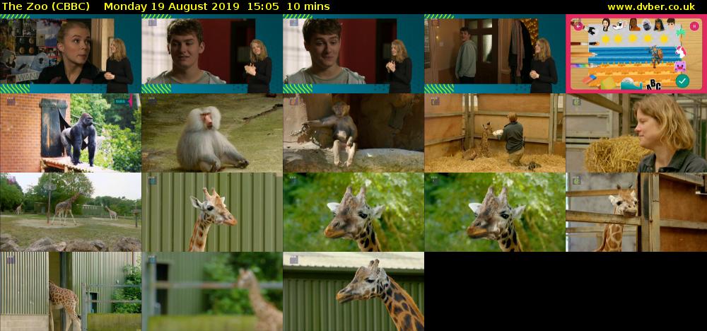 The Zoo (CBBC) Monday 19 August 2019 15:05 - 15:15