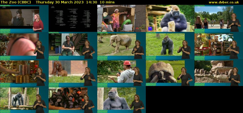 The Zoo (CBBC) Thursday 30 March 2023 14:30 - 14:40