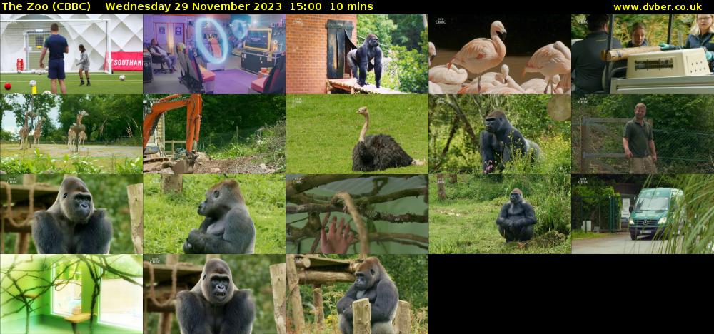 The Zoo (CBBC) Wednesday 29 November 2023 15:00 - 15:10