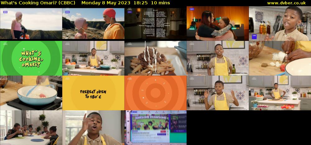 What's Cooking Omari? (CBBC) Monday 8 May 2023 18:25 - 18:35