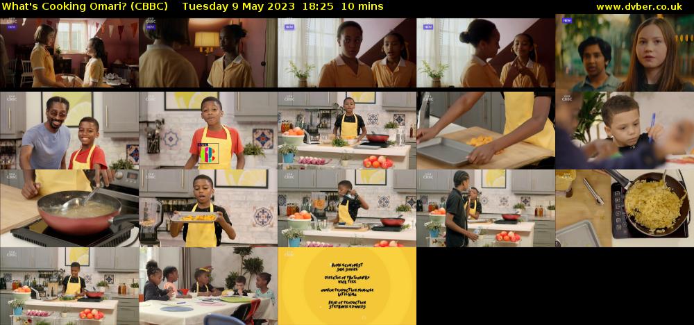What's Cooking Omari? (CBBC) Tuesday 9 May 2023 18:25 - 18:35