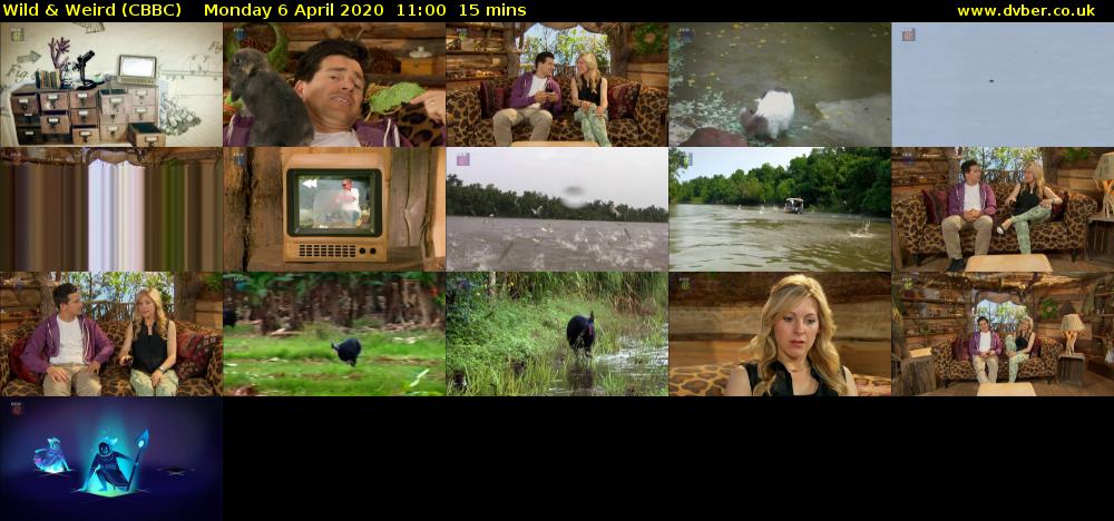 Wild & Weird (CBBC) Monday 6 April 2020 11:00 - 11:15