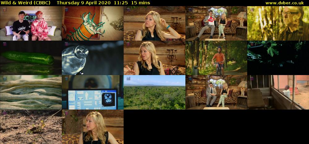 Wild & Weird (CBBC) Thursday 9 April 2020 11:25 - 11:40
