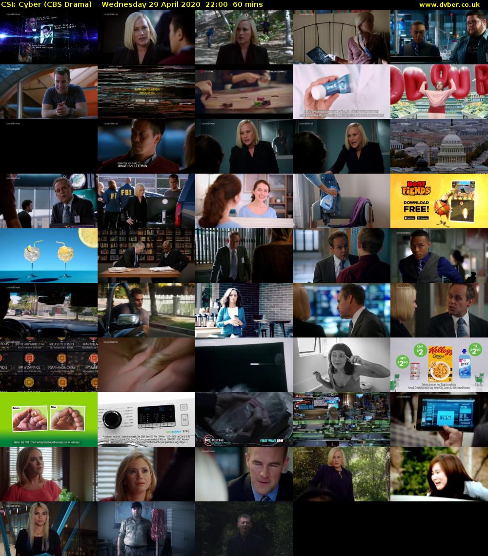 CSI: Cyber (CBS Drama) Wednesday 29 April 2020 22:00 - 23:00