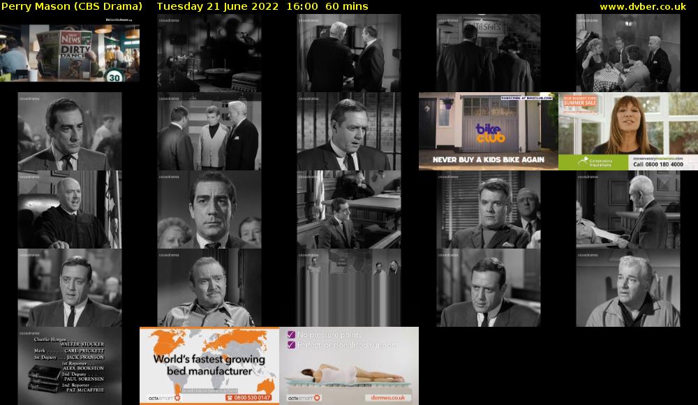 Perry Mason (CBS Drama) Tuesday 21 June 2022 16:00 - 17:00
