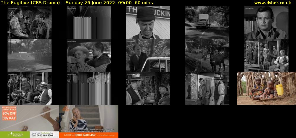 The Fugitive (CBS Drama) Sunday 26 June 2022 09:00 - 10:00