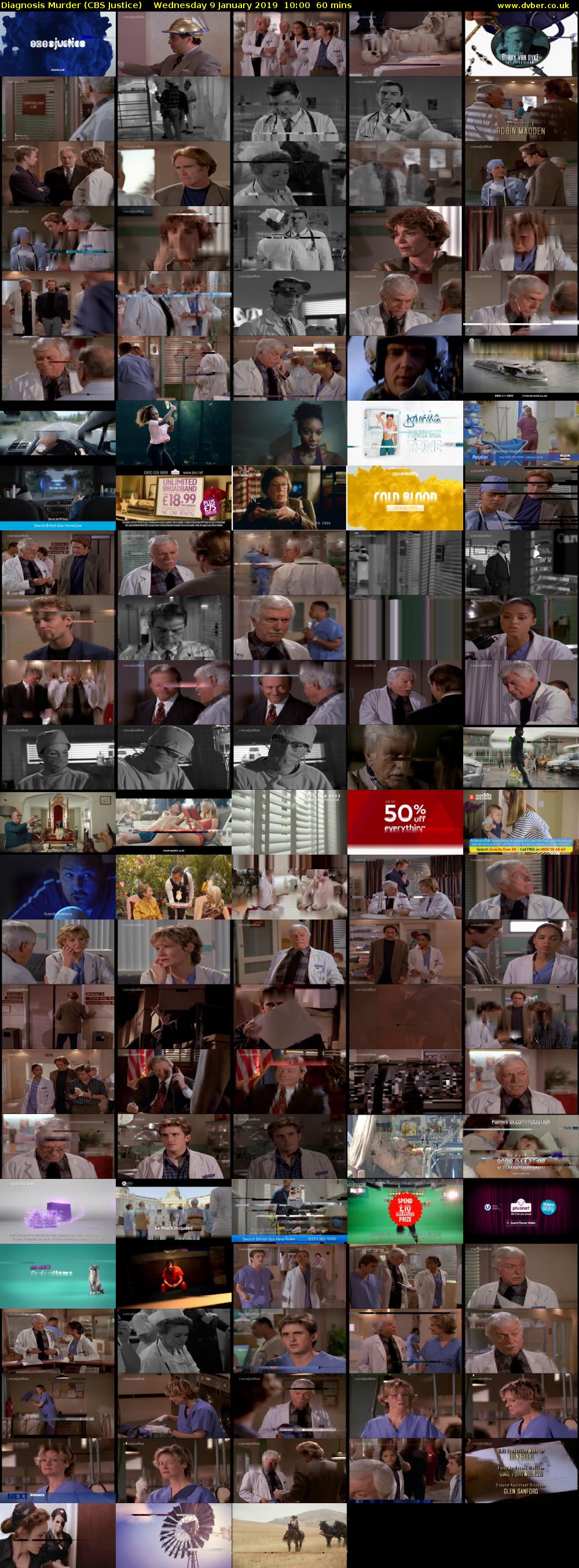 Diagnosis Murder (CBS Justice) Wednesday 9 January 2019 10:00 - 11:00