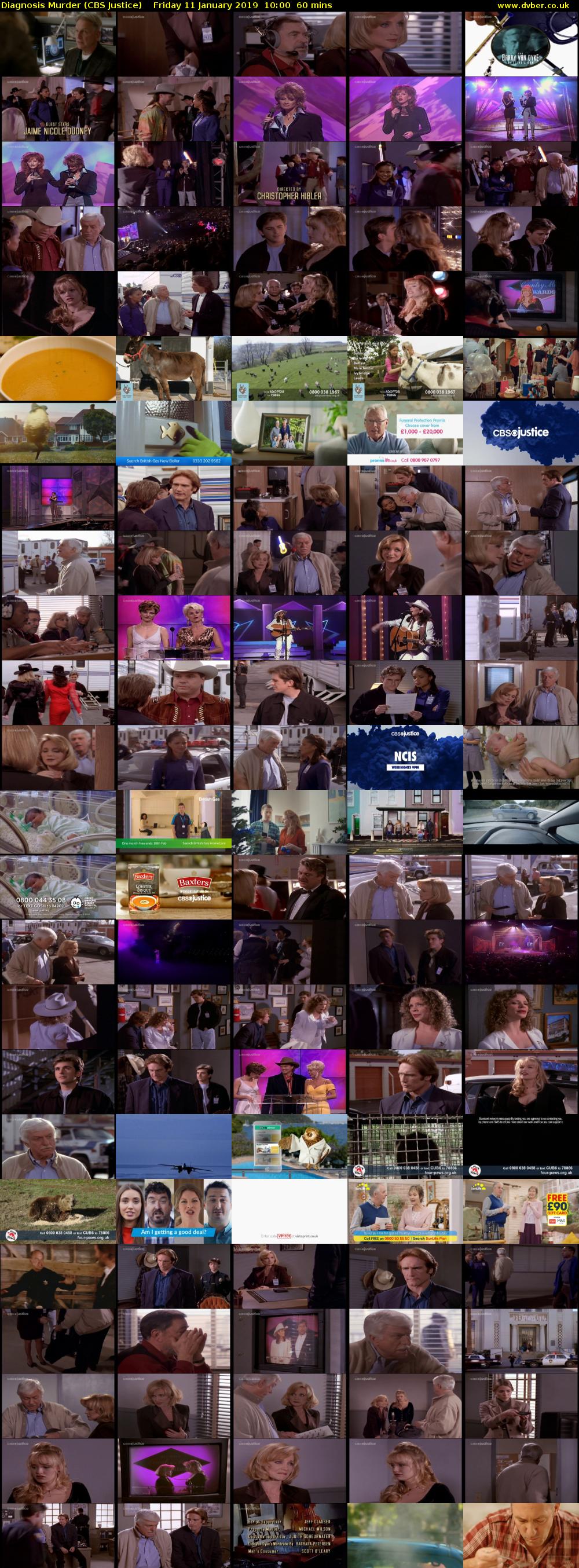 Diagnosis Murder (CBS Justice) Friday 11 January 2019 10:00 - 11:00
