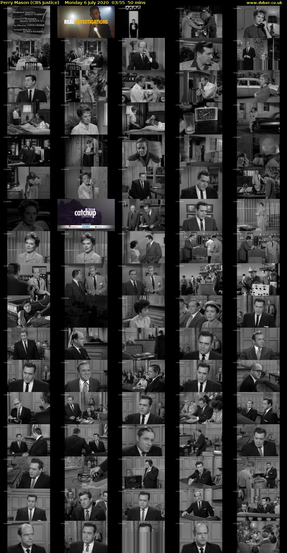 Perry Mason (CBS Justice) Monday 6 July 2020 03:55 - 04:45
