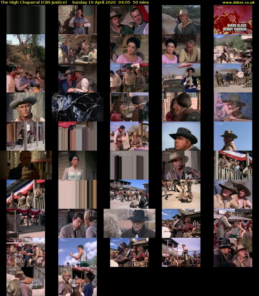 The High Chaparral (CBS Justice) Sunday 19 April 2020 04:05 - 04:55