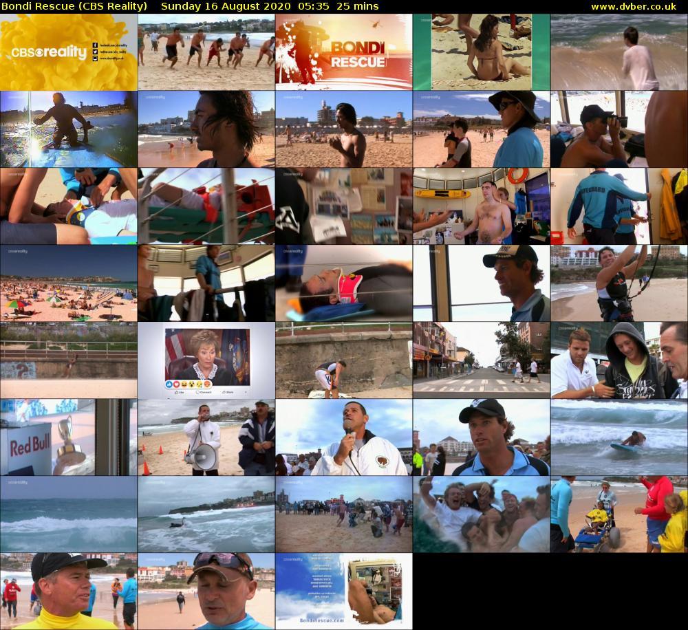 Bondi Rescue (CBS Reality) Sunday 16 August 2020 05:35 - 06:00
