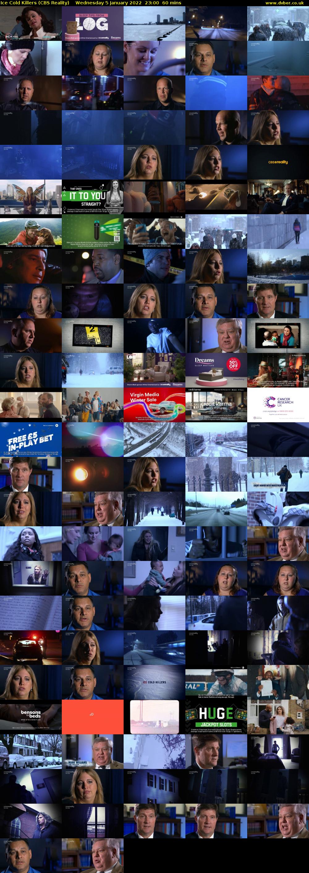 Ice Cold Killers (CBS Reality) Wednesday 5 January 2022 23:00 - 00:00