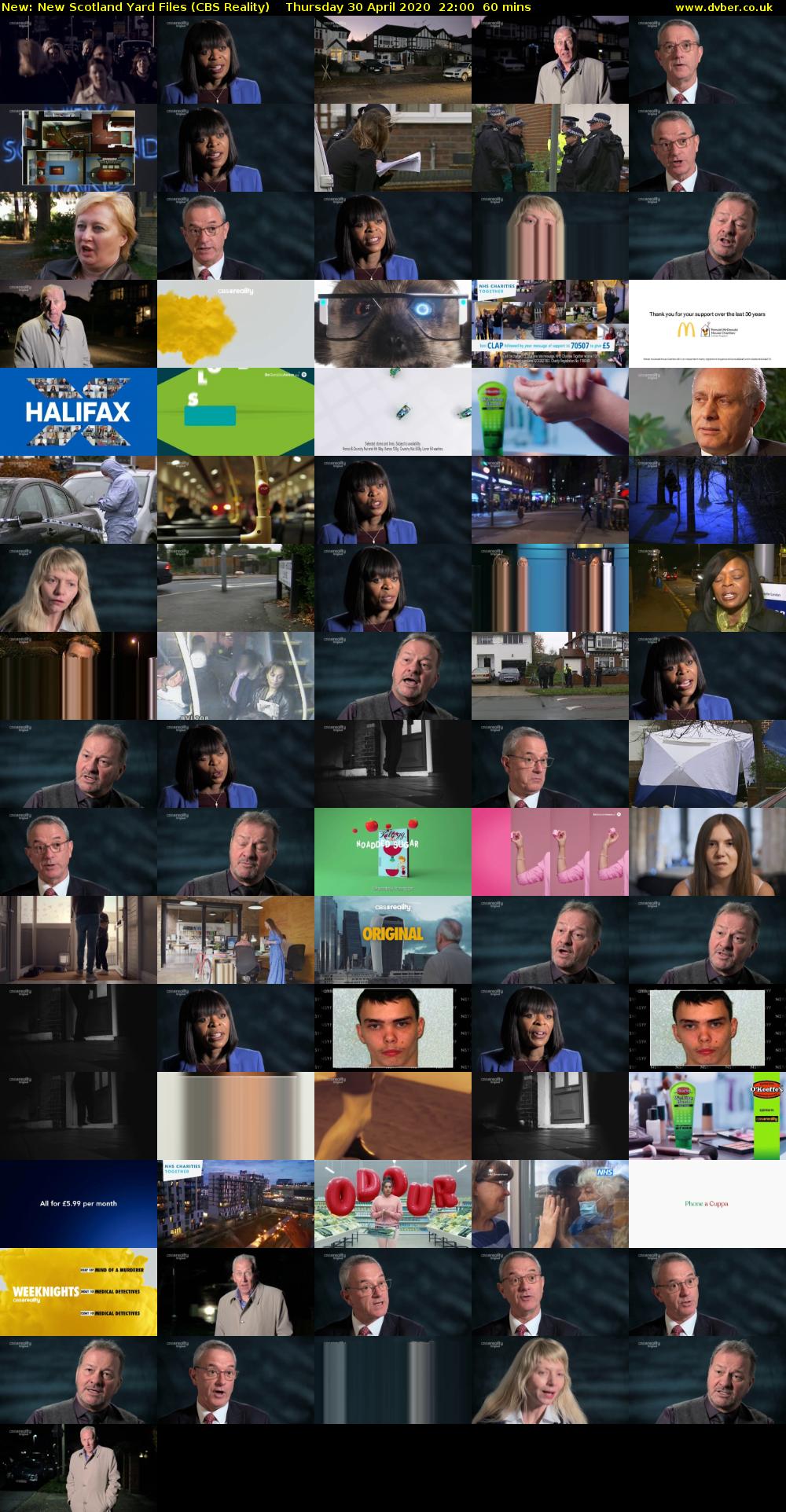 New Scotland Yard Files (CBS Reality) Thursday 30 April 2020 22:00 - 23:00
