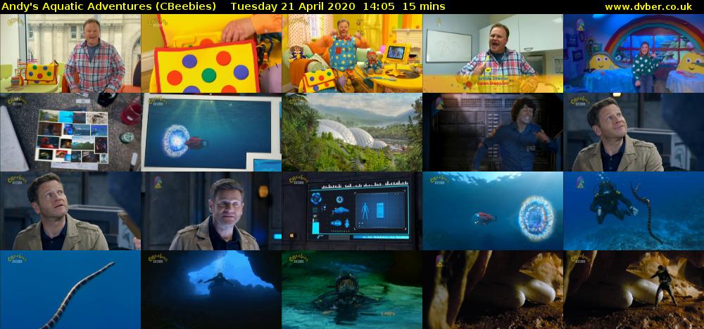 Andy's Aquatic Adventures (CBeebies) Tuesday 21 April 2020 14:05 - 14:20