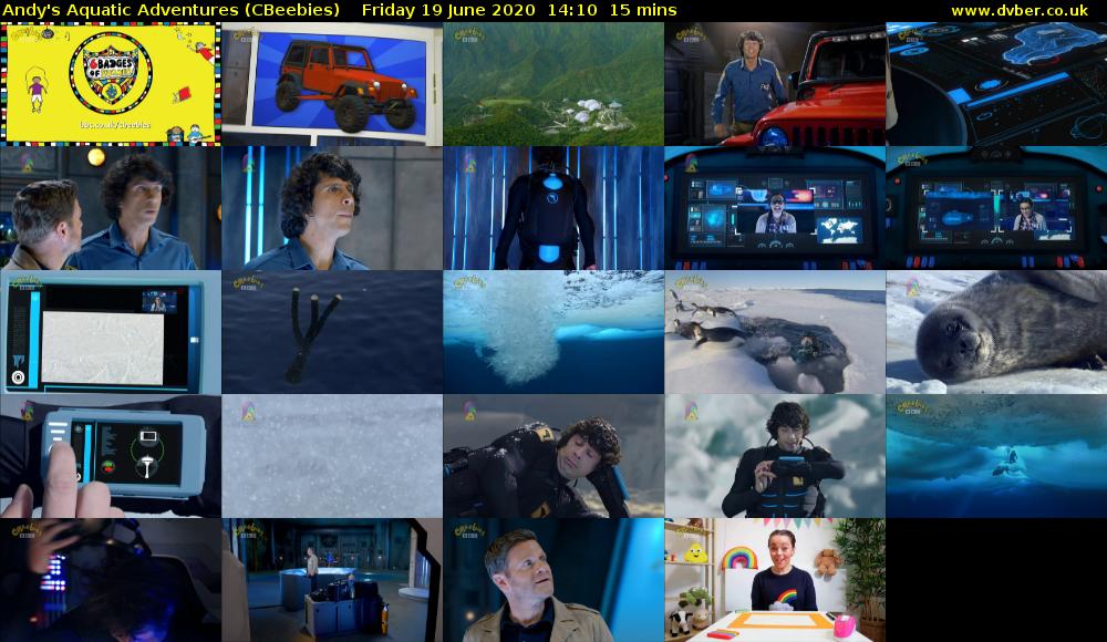 Andy's Aquatic Adventures (CBeebies) Friday 19 June 2020 14:10 - 14:25