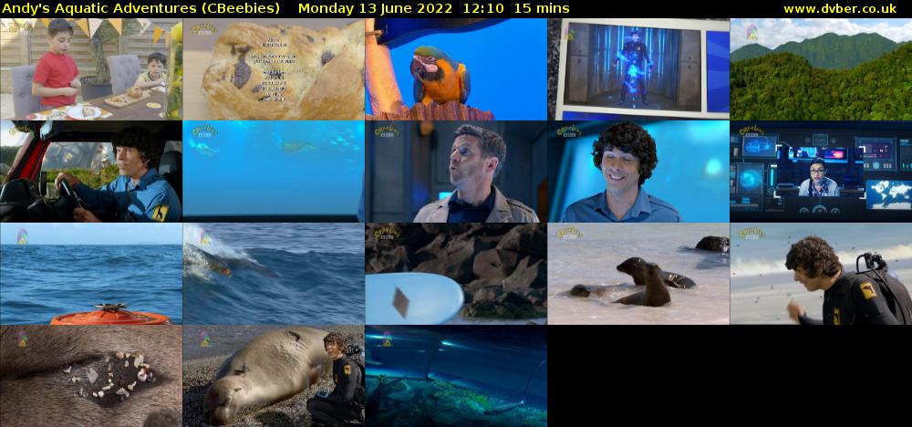 Andy's Aquatic Adventures (CBeebies) Monday 13 June 2022 12:10 - 12:25