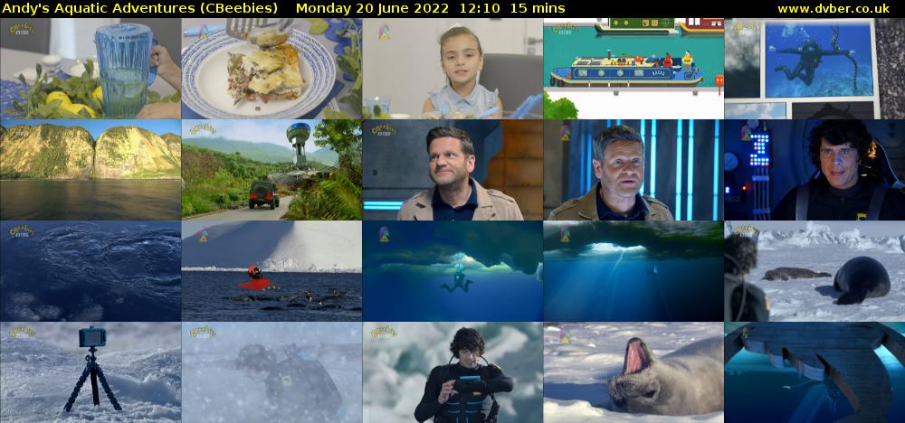 Andy's Aquatic Adventures (CBeebies) Monday 20 June 2022 12:10 - 12:25