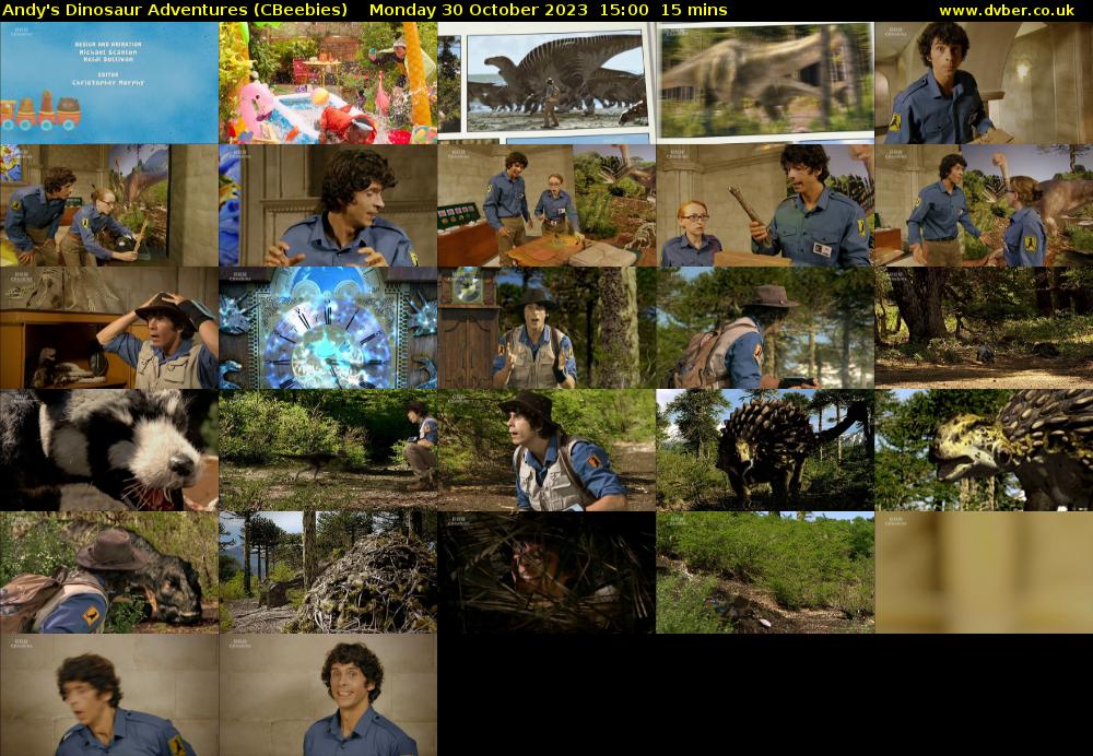 Andy's Dinosaur Adventures (CBeebies) Monday 30 October 2023 15:00 - 15:15