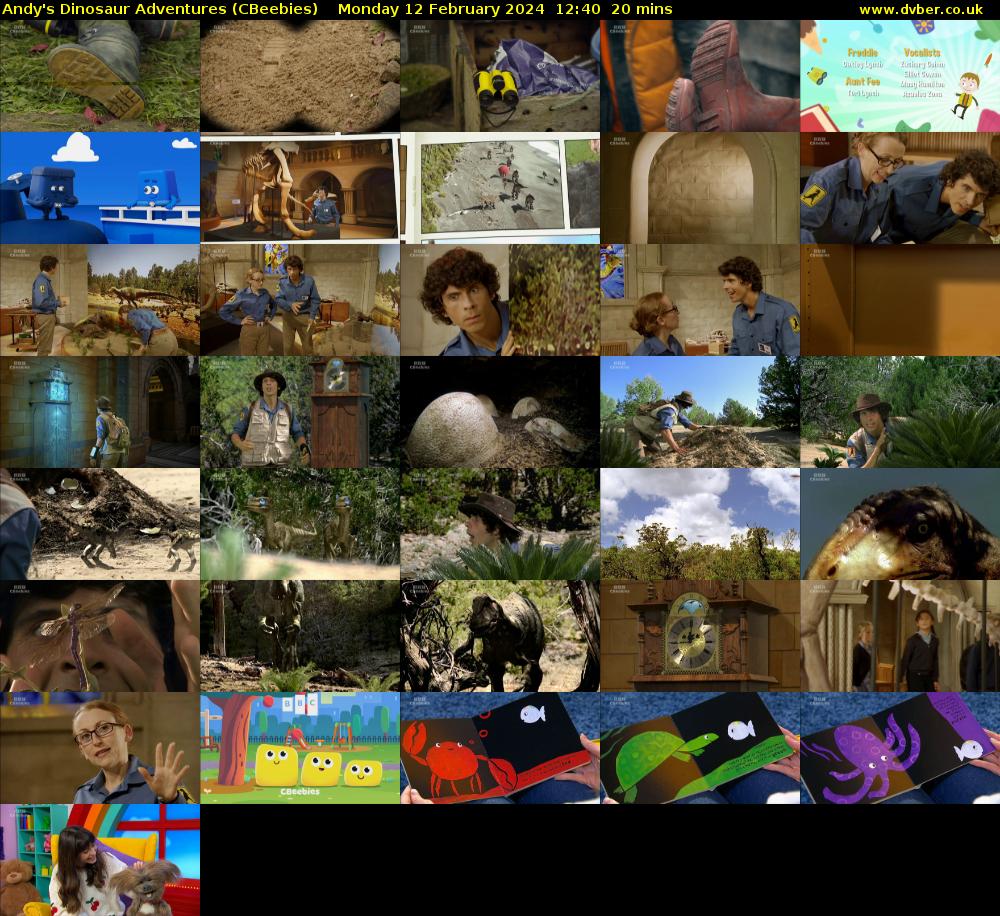 Andy's Dinosaur Adventures (CBeebies) Monday 12 February 2024 12:40 - 13:00