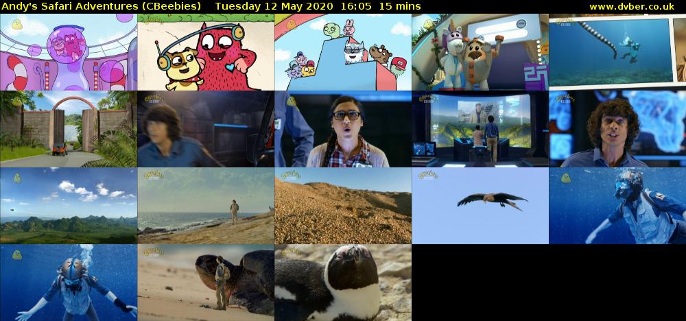 Andy's Safari Adventures (CBeebies) Tuesday 12 May 2020 16:05 - 16:20