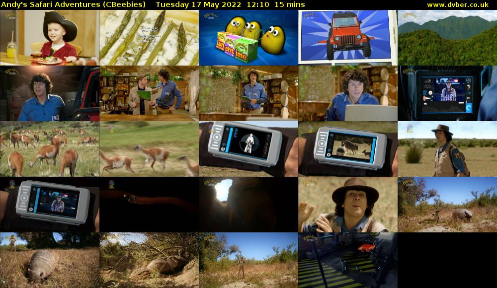 Andy's Safari Adventures (CBeebies) Tuesday 17 May 2022 12:10 - 12:25