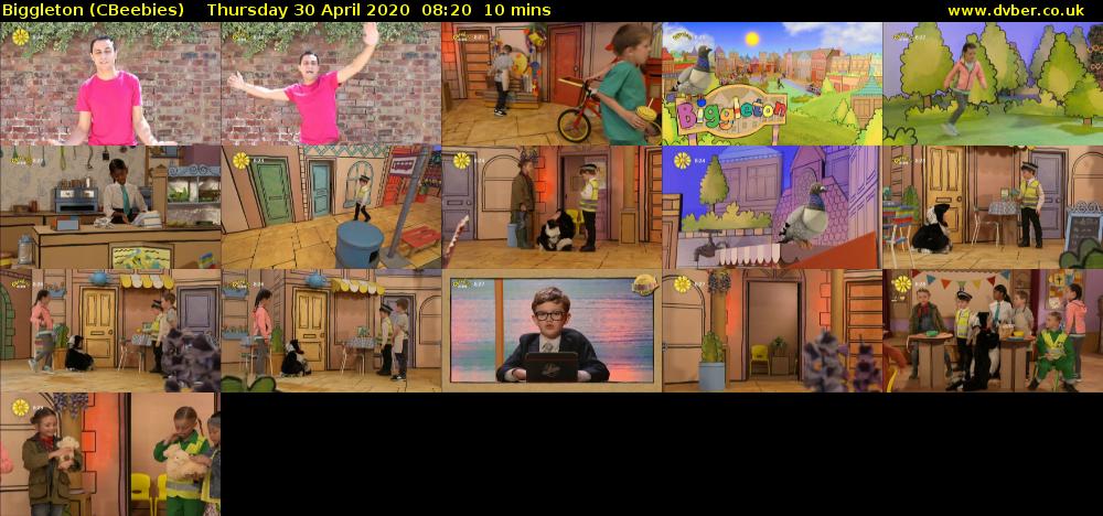 Biggleton (CBeebies) Thursday 30 April 2020 08:20 - 08:30