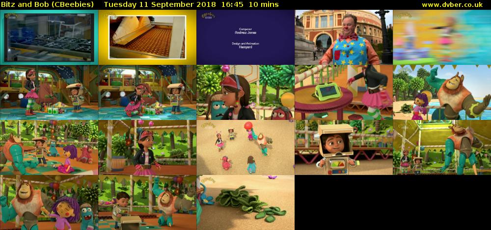 Bitz and Bob (CBeebies) Tuesday 11 September 2018 16:45 - 16:55