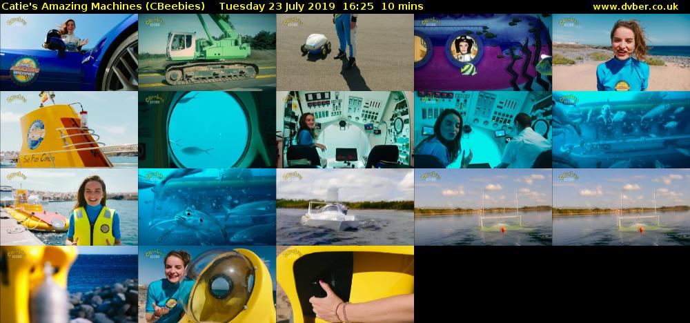 Catie's Amazing Machines (CBeebies) Tuesday 23 July 2019 16:25 - 16:35