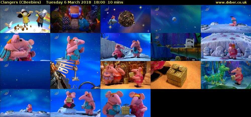 Clangers (CBeebies) Tuesday 6 March 2018 18:00 - 18:10