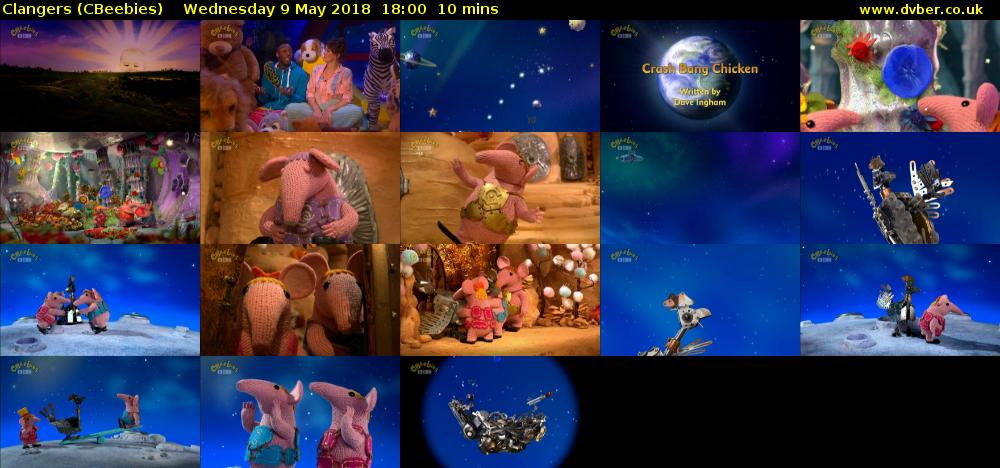 Clangers (CBeebies) Wednesday 9 May 2018 18:00 - 18:10