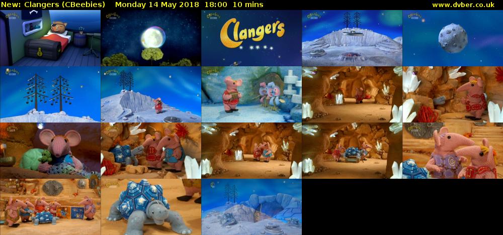 Clangers (CBeebies) Monday 14 May 2018 18:00 - 18:10