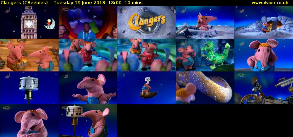 Clangers (CBeebies) Tuesday 19 June 2018 18:00 - 18:10