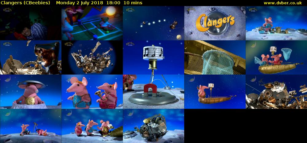 Clangers (CBeebies) Monday 2 July 2018 18:00 - 18:10