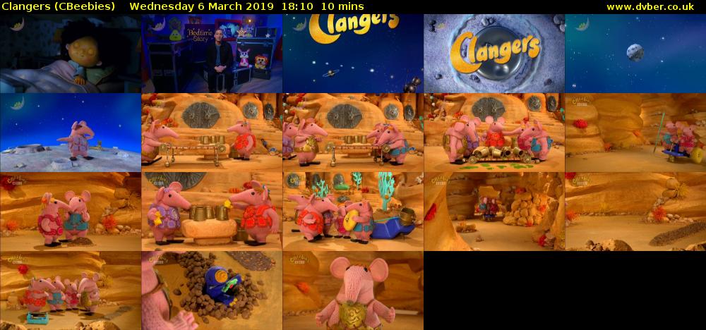 Clangers (CBeebies) Wednesday 6 March 2019 18:10 - 18:20