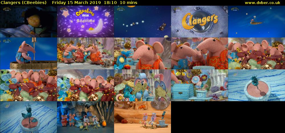 Clangers (CBeebies) Friday 15 March 2019 18:10 - 18:20