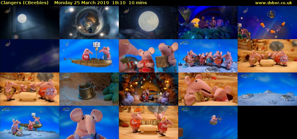 Clangers (CBeebies) Monday 25 March 2019 18:10 - 18:20