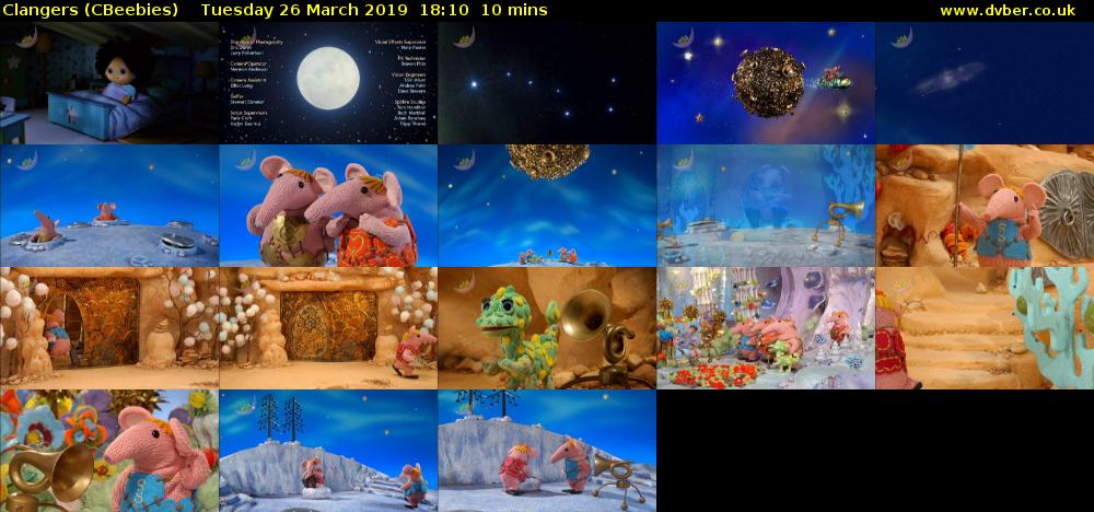 Clangers (CBeebies) Tuesday 26 March 2019 18:10 - 18:20