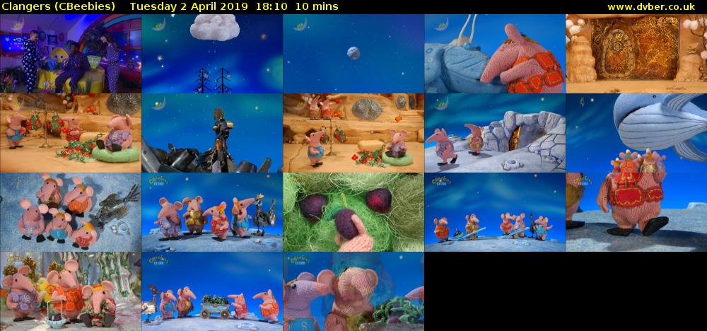 Clangers (CBeebies) Tuesday 2 April 2019 18:10 - 18:20